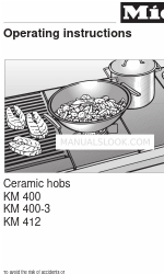 Miele KM 400 Operating Instructions Manual