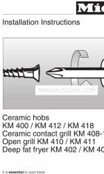 Miele KM 400 Installation Instructions Manual