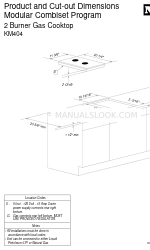 Miele KM 404 Manual de dimensiones