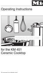 Miele KM 451 Gebruiksaanwijzing