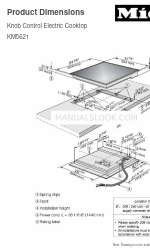 Miele KM 5621 Размеры изделия