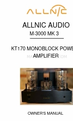 ALLNIC AUDIO M-3000 MK 3 Owner's Manual