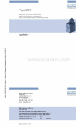 Bürkert Type 8605 Быстрый старт