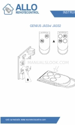 Allo RemoteControl GENIUS JA332 Instructions