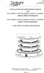Dialight D1RW-C13-006 설치 및 유지 관리 매뉴얼