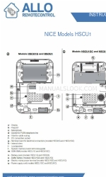 Allo RemoteControl NICE HSCU1 Series Petunjuk Manual