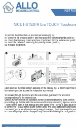 Allo RemoteControl NICE Era TOUCH HSTS2FR Instructies