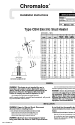 Chromalox CBH-1815 Інструкція з монтажу