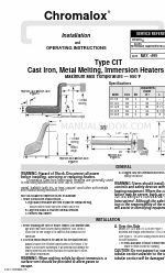 Chromalox CIT-218 Інструкція з монтажу та експлуатації
