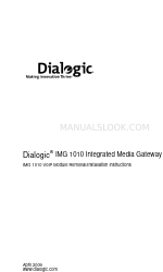 Dialogic IMG 1010 Manuel d'instructions d'installation