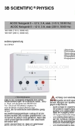 3B SCIENTIFIC 1001007 Anleitungsblatt