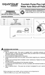 aquanique QFPASL185 Краткое руководство по эксплуатации