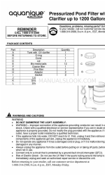 aquanique QPF1200UV Руководство