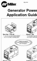 Miller Blue Star 185 Manuel d'application