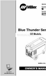 Miller Blue Thunder Series Руководство пользователя