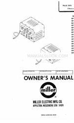 Miller HF-15-2WG 소유자 매뉴얼