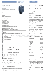 Burkert 2509 Instrukcja obsługi