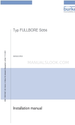 Burkert FULLBORE S056 Instrukcja instalacji