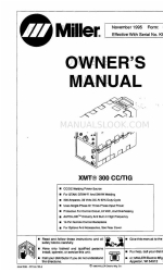 Miller XMT 300 CC/TIG Panduan Pemilik