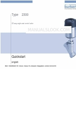 Burkert 2300 Series Quick Start Manual