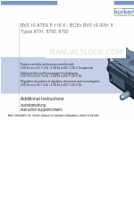 Burkert 8792 Instrucciones adicionales