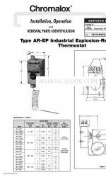 Chromalox AR-115AEP Instalação, funcionamento e renovação Identificação das peças