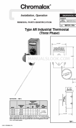 Chromalox PK407-4 Installation, Betrieb und Erneuerung Identifizierung der Teile