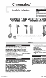 Chromalox GTF  Series Installatie-instructies