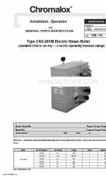 Chromalox CAS-20CM Installation, Betrieb und Erneuerung Identifizierung der Teile