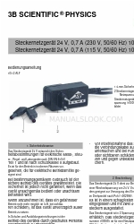 3B SCIENTIFIC PHYSICS 1000680 Folha de instruções