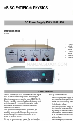 3B SCIENTIFIC U8521400 Lembar Instruksi