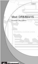 Diamond DPA/BSV15 Руководство по установке, эксплуатации и техническому обслуживанию