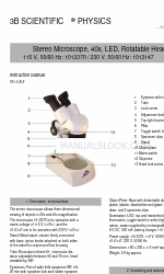 3B SCIENTIFIC PHYSICS 115 V, 50/60 Hz Kullanım Kılavuzu