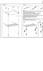 Burlington 55 Roll Top basin with stand 조립 지침