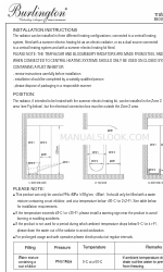 Burlington R10 CHR Manuale di istruzioni per l'installazione