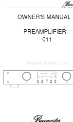 Burmester 011 소유자 매뉴얼