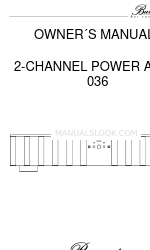 Burmester 036 Manual del usuario