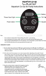 Aquarium Co-Op Air Pump Instructions