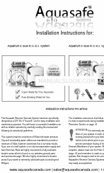 Aquasafe Aquarium II Dual R.O./D.I. System Manuel d'instructions d'installation