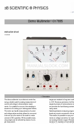 3B SCIENTIFIC PHYSICS 1017895 Instruction Sheet
