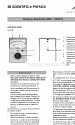 3B SCIENTIFIC PHYSICS AM51 Folha de instruções