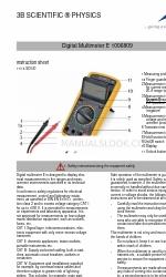 3B SCIENTIFIC PHYSICS DT9201A Инструктивный лист