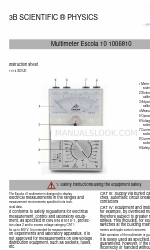 3B SCIENTIFIC PHYSICS Escola 10 지침서