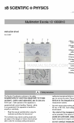 3B SCIENTIFIC PHYSICS Escola 10 Instruction Sheet