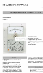 3B SCIENTIFIC PHYSICS Escola 30 Instruction Sheet