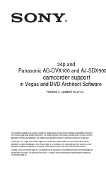 Panasonic 24p Instrukcja oprogramowania