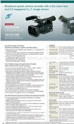 Panasonic AG-AC130A Series Skrócona instrukcja obsługi