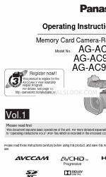 Panasonic AG-AC90APX Operating Instructions Manual