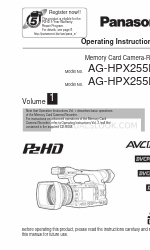 Panasonic AG-HPX255P Gebruiksaanwijzing