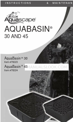 AquaScape AQUABASIN 45 Instructions et entretien